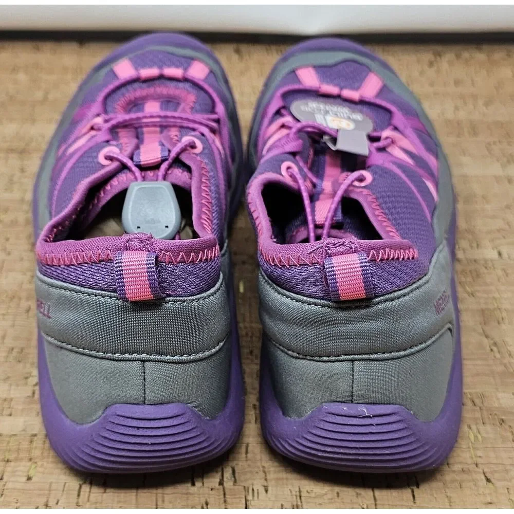 Merrell Hydro Lagoon Sandal Kids 7 Pull‎ On Outdoor Water Purple Pink Shoe